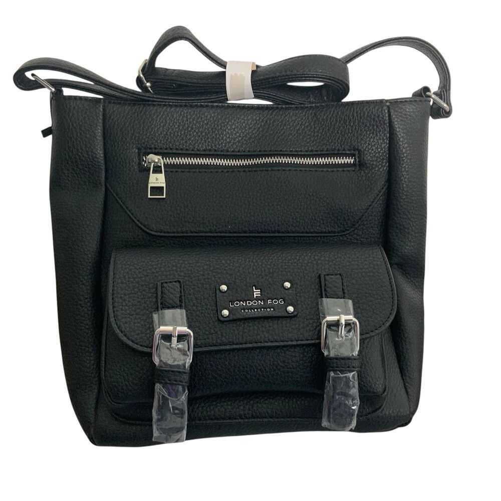London Fog Black Crossbody Bag